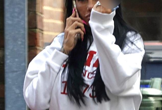 Katie Price had her new wedding jewellery on full display as she headed out in her car after returning from her whirlwind wedding in Dubai