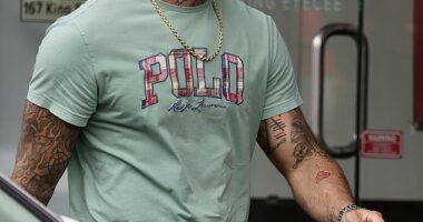 Spanian (pictured) has launched the latest eatery in his popular Spanian's Kebabs franchise in Sydney's Newtown. The social media sensation looked a tad stressed as he welcomed patrons to the King Street restaurant on Saturday