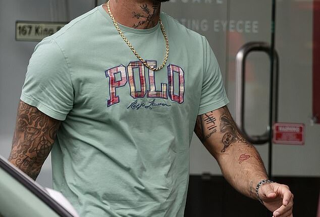 Spanian (pictured) has launched the latest eatery in his popular Spanian's Kebabs franchise in Sydney's Newtown. The social media sensation looked a tad stressed as he welcomed patrons to the King Street restaurant on Saturday