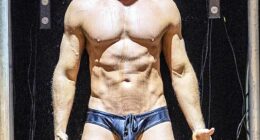 Gareth Gates stunned fans with his rippling physique as he took to the stage with new touring show Boyband In The Buff on Thursday evening