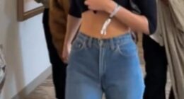 Not in the Super Bowl spirit! Kendall Jenner arrived to the big game in a black crop top that showed off her entire midsection. She completed her look with a pair of high-waisted blue jeans and black sunglasses