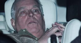 Andrew Mountbatten-Windsor leaves Aylsham Police Station after he was released from custody on Thursday