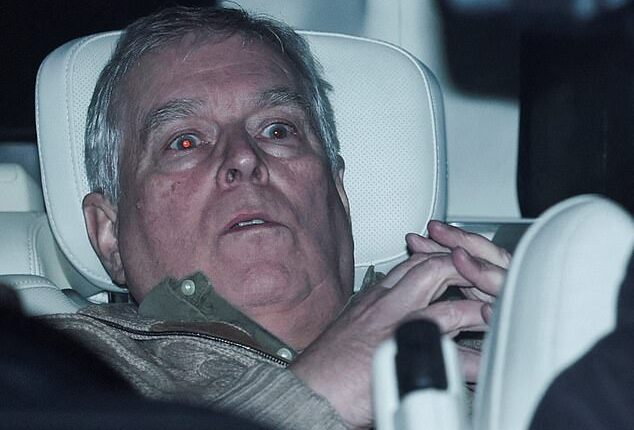 Andrew Mountbatten-Windsor leaves Aylsham Police Station after he was released from custody on Thursday