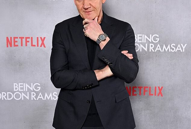 Gordon Ramsay attends the launch of 'Being Gordon Ramsey' on February 16, 2026 in London, England.