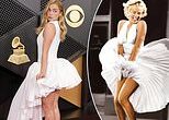 Addison Rae flashes underwear in Marilyn Monroe-style Grammys gown at 2026 Grammy Awards