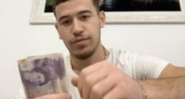 Drug dealer Kelmend Tershalla, 22, was caught in High Wycombe, Buckinghamshire, last year after being stopped by police