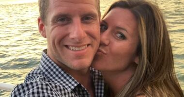 Former American Idol contestant Caleb Flynn, 39, was heard in newly released audio hyperventilating and crying to 911 as he said he discovered his wife Ashley Flynn, 37, dead in their Ohio home in the early hours of February 16. He has since been charged with her murder