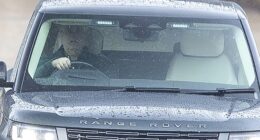 Andrew Mountbatten-Windsor has today been seen taking a solo drive after photos released in the Epstein files appear to show the disgraced royal crouched on all fours over a woman