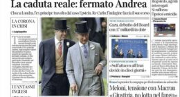Italy's Corriere Della Sera says the 'Crown is in crisis'