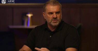 Ange Postecoglou (pictured) has reflected on his tough time at Nottingham Forest