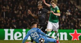 Anthony Gordon scored four in the 6-1 demolition of Qarabag by Newcastle on Wednesday