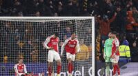 Arsenal threw away a 2-0 lead as they drew 2-2 with bottom of the table Wolves at Molineux