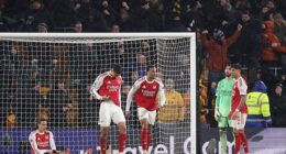 Arsenal threw away a 2-0 lead as they drew 2-2 with bottom of the table Wolves at Molineux