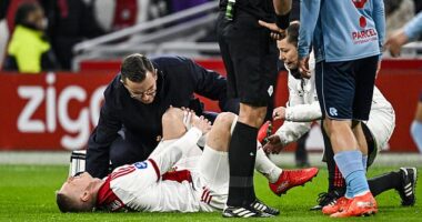 Oleksandr Zinchenko suffered a season-ending knee injury two minutes into his home debut on loan at Ajax