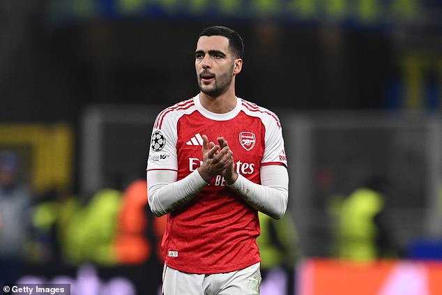 Arsenal's Mikel Merino has been ruled out for an 'extended period' with a serious foot injury