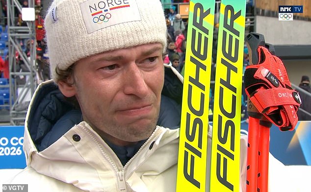 Norwegian biathlete Sturla Holm Lægreid admitted to being unfaithful to his girlfriend of six months while being interviewed after his big win