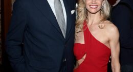 Pierce Brosnan and Lisa Dwan attend the MobLand Premiere after party in New York City