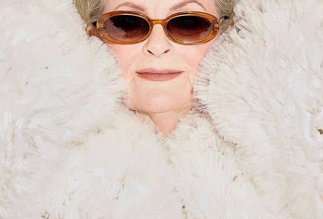 Petite, with flawless skin, Brenda Blethyn has been having fun dressing up for our cover shoot (coat, Selezza London; sunglasses, Longchamp)