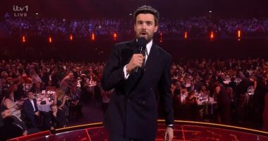 Jack Whiteall lived up to his reputation as he hosted this year's BRIT Awards live at the Co-op Arena