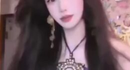 A Chinese influencer allegedly lost thousands of followers after a filter disappeared during a livestream, exposing her real face (pictured with filter)