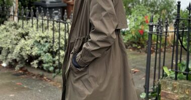 Dinah wears the Motion Parka, £220, sweatybetty.com