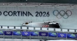 Bobsleigh driver Jakob Mandlbauer was taken to hospital after a crash in the Winter Olympics