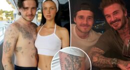 Brooklyn Beckham covers tattoo dedicated to dad David in latest blow to family