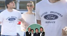 Brooklyn Beckham sends message to his brothers with T-shirt