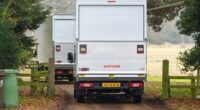 Confused removal van drivers were spotted taking Andrew Mountbatten-Windsor's belongings to the wrong Norfolk home on Tuesday