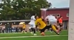 The sickening off-the-ball tackle that was captured on camera and attracted over 3 million views