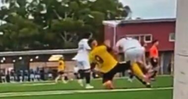 The sickening off-the-ball tackle that was captured on camera and attracted over 3 million views