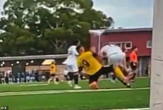 The sickening off-the-ball tackle that was captured on camera and attracted over 3 million views