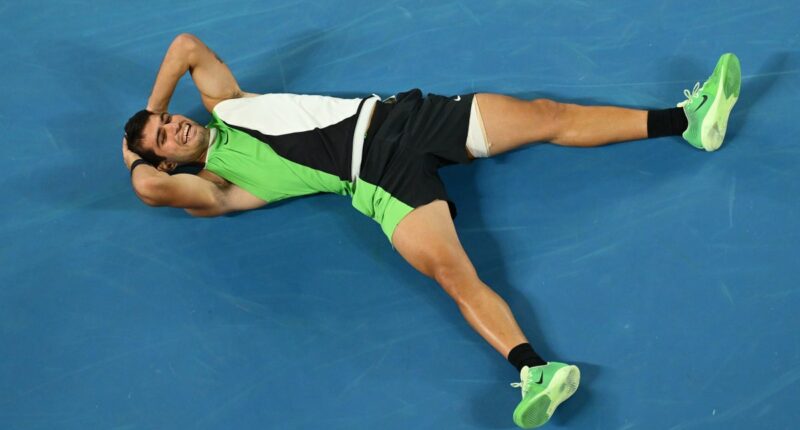 Carlos Alcaraz defeats Novak Djokovic to win Australian Open and complete career grand slam