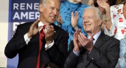 Chairs in viral photo of the Bidens and Carters auctioned for over $10k