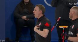 The Winter Olympics curling match between Canada and Sweden became heated on Friday