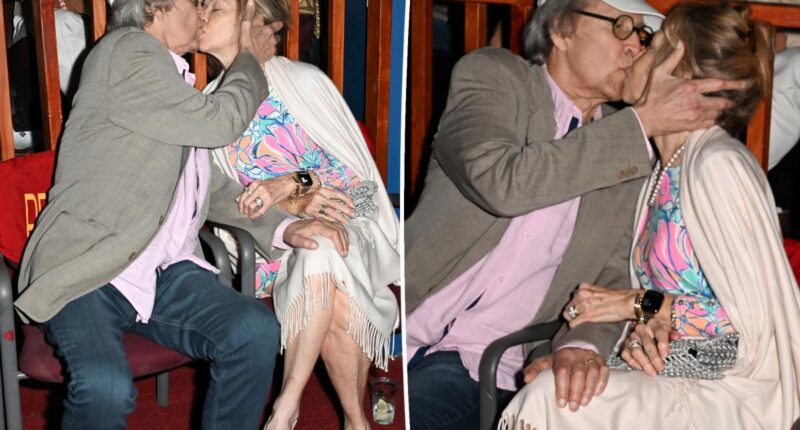 Chevy Chase, 82, passionately kisses wife Jayni to celebrate his new documentary