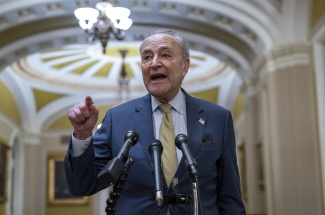 Chuck Schumer Steps in It When Asked About the Refusal to Stand for Americans During the SOTU – RedState