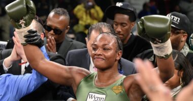 Victory Night! Claressa Shields & Papoose Hit The Club After She Defeated Franchón Crews-Dezurn & Retained Heavyweight Title