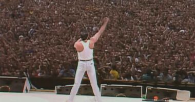 Classic Rockers Striking Their Most Iconic Poses