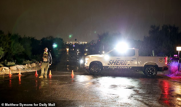 Roads were closed off near the residence as the SWAT raid continued