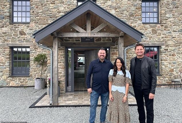 Barrister Tina and school administrator Steve (pictured with George Clarke) poured their hearts and souls into a bespoke property on the island of Anglesey - which overlooks the coast where they had their first date, in a café, as youngsters
