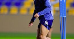 Cristiano Ronaldo shared this image of himself back training with Al-Nassr