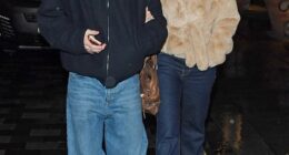 Cruz Beckham and girlfriend Jackie Apostel were arm-in-arm on Wednesday evening as they attended an exclusive screening of Sir Paul McCartney's new documentary, Man on the Run