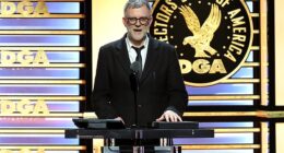 The 78th Annual Directors Guild Awards recognized the filmmakers and individuals behind the camera in L.A. on Saturday - with One Battle After Another taking home the biggest win; Paul Thomas Anderson seen above