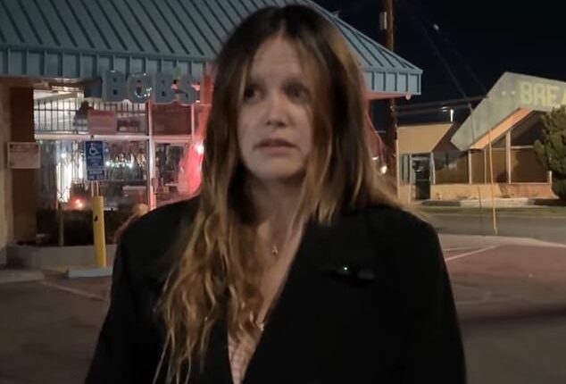 Alexa Curtin, who is the youngest daughter of former Real Housewives of Orange County star Lynne Curtin, is now a homeless fentanyl addict living on the streets of Lancaster (pictured)