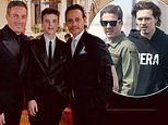David Beckham's best friend Dave Gardner takes a swipe at Brooklyn as he poses with Marc Anthony in birthday tribute to godson Cruz - after singer accused estranged son of lying