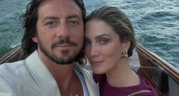 Delta Goodrem is settling into married life with her new husband, Matthew Copley.  Both pictured