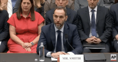 Former Special Counsel Jack Smith testifies before the House Judiciary Committee.