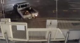 A man has been charged after a car was used to ram the gates of a large city synagogue