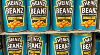 A tin of Heinz beans cost an inflation-adjusted price of £1.02 in the 1970s. Today, the item will often cost customers £1.45 (stock photo)